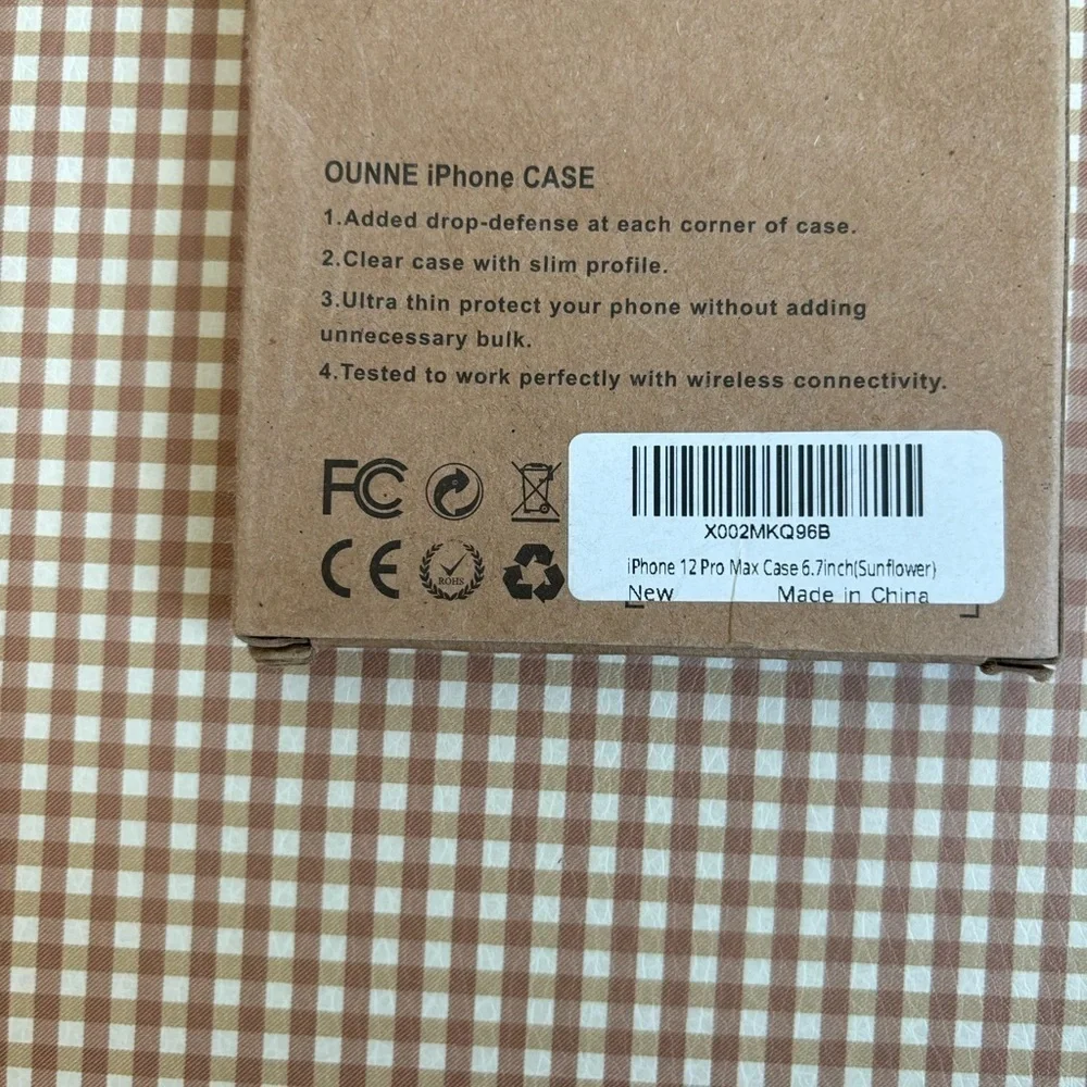 OUNNE iPhone 12 Pro‎ Max Case 6.7inch(Sunflower). NEW